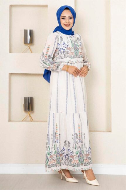 Vintage Patterned Dress - 2 Colours